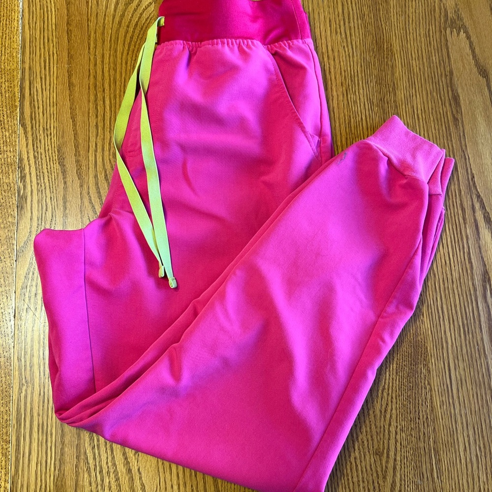 Figs shocking pink scrubs